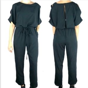 NWT Banana Republic black cold shoulder jumpsuit
